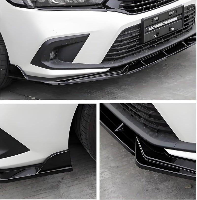 Sts.Ev01 Front Bumper Lip Splitter Spoiler Compatible with Honda Civic Sedan/Hatchback/EX/EX-L/LX/Sport/Touring 2022 2023 2024 11TH Gen Air Dam Chin Body Kit Underbody Lip Exterior Accessories - Image 5